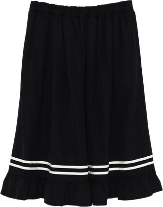 Comme Des Garçons Wollen rok - Blauw