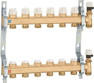 Caleffi Grupo Distribuidor Con V&aacute;lvulas De Cierre Y Prerregulaci&oacute;n Caleffi 662 12