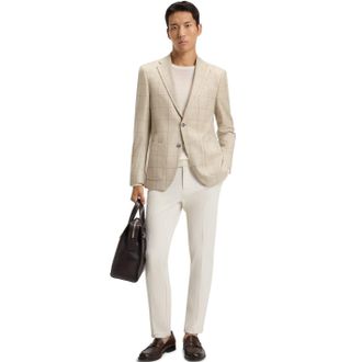 HUGO BOSS Heren Leno-P Trui (Wit)