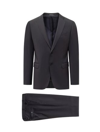 Giorgio Armani セットアップ ウールナイロン ダークグレー