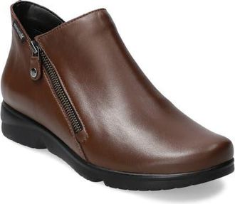 Mephisto Romia Double Zip Bootie in Brown Softy 1258 at Nordstrom, Size 10.5