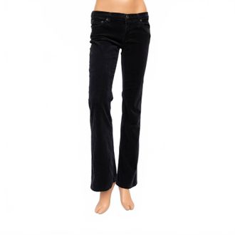 AG - Adriano Goldschmied Angel Bootcut Corduroy Pants In Black