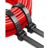 OEM Bridas De Pl&aacute;stico De 500 Mm X 12 Mm, Bridas Profesionales De Nailon Rilsan Negras, Bridas Largas Y Grandes Adecuadas Para Exteriores, Cercas Y Garaje