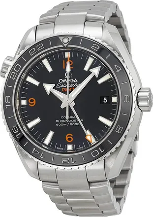 Omega Pre-owned Omega Seamaster Planet Ocean GMT Black Dial Mens Watch 232.30.44.22.01.002