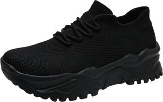 Generic Women Walking Trainers Arch Support Gym Trainers Womens Sports Casual Shoes Spring Summer and Autumn Soft Walking Leisure Mesh Breathable Soft Thick S