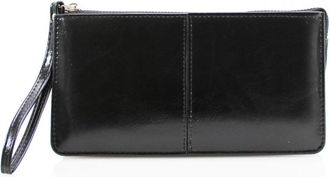 Generic Womens Wallet, Large Capacity Slim Phone Purse, Credit Card Holder Wallet with Multiple Card Slots Zipper Pocket (Black)