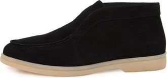 Cesare Gaspari Noir Step High Loafers - Dames - Enkellaarsjes - Zwart - 41 EU - Leer - Schoenen