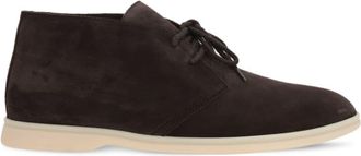 Loro Piana suede boots - men - Rubber/CALFSKIN/Suede - 44 - Brown