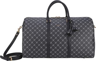 Joop Weekender JOOP cortina 1.0 aurora weekender lhz, Damen, Gr. B/H/T: 50cm x 29cm x 22cm, blau (schwarz navy), Lederimitat, bedruckt, Taschen Weekender, 