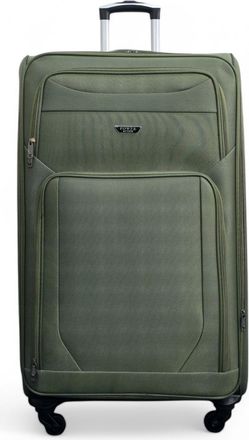 Infinity Leather Zachte, lichtgewicht nylon extra grote reiskoffer met 4 wielen