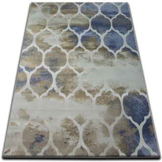 RugsX Rugsx - Alfombra Drop Jasmine 761 Beige Oscuro/azul Beige 133x190 Cm