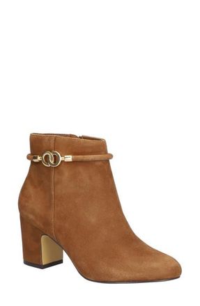 Bella Vita Diaz Bootie in Cognac Suede at Nordstrom, Size 6.5