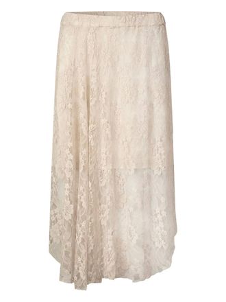 Baum Und Pferdgarten Selmo floral-lace midi skirt - women - Viscose/Polyamide/Viscose - 40 - Neutrals
