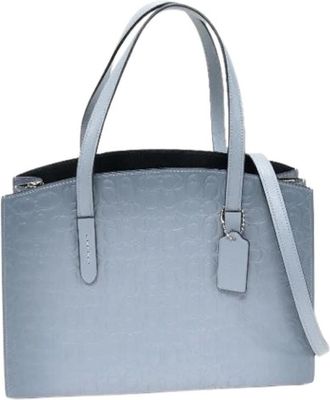 Coach Pre-owned Tote Bags, female, Blue, Size: ONE SIZE Pre-owned Tote Bag