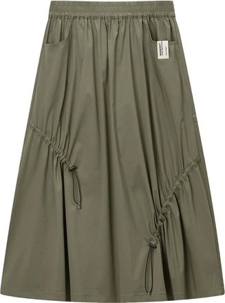 Musium Div. Gonna midi con arricciatura - Verde