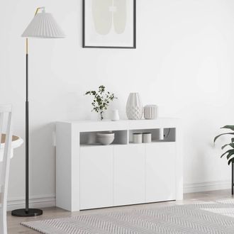 vidaXL Credenza Bianco 116 X 30 X 75 Cm Legno Multistrato - Vidaxl
