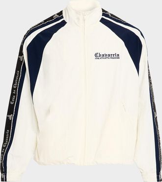 Willy Chavarria Men & apos;s Casa De Chavarria Tape Track Jacket