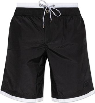 Dolce & Gabbana Badmode, Heren, Zwart, S, Polyester, Zwemshorts