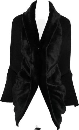 Junya Watanabe Faux-fur Shawl-collar Jacket
