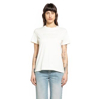 Moncler Embroidered Tonal Logo Cotton T-Shirt