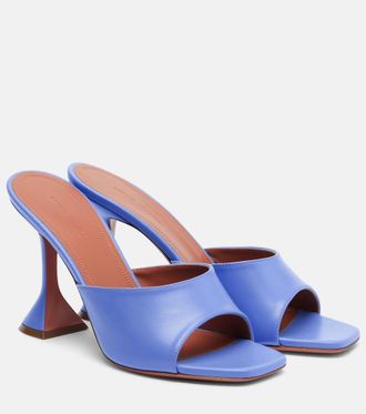 Amina Muaddi Lupita 95 leather mules
