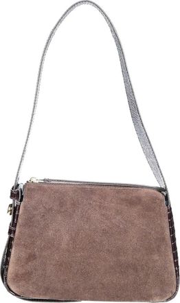 Tory Burch Tassen, Dames, Bruin, ONE Size, Su&egrave;de, Romy Su&egrave;de Schoudertas