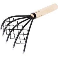 OEM Rastrillo Ninja De 5 P&uacute;as Con Mango De Madera Y Boquilla Para Jardiner&iacute;a - 26 Cm - 1 Unidad - Crezuo