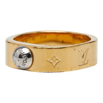 Louis Vuitton Gold Gold Plating Band Ring (Pre-Owned)