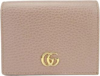 Gucci Tweedehands leren portemonnees - Dames - Vintage Accessoires - Beige - ONE Size - Leer - Vintage