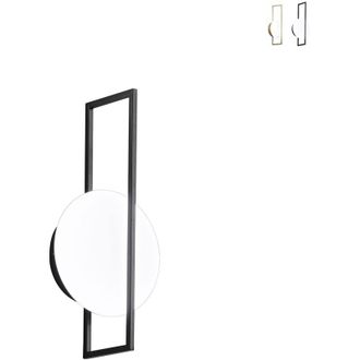 Luce-Ambiente-Design Applique Led Fobos 12w 17x10xh34cm 3-4-6500k Nera
