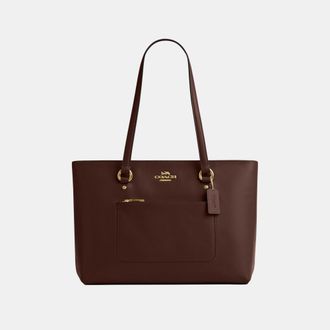 Coach Womens Station Tote Bag - Brown Leather - One Size