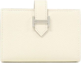 Herm&egrave;s White Epsom Leather Wallet (Bi-Fold) (Pre-Owned)