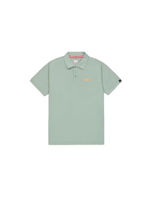 Alpha Industries Poloshirt ALPHA INDUSTRIES Basic Polo SL, Herren, Gr. S, frost gr&uuml;n, Obermaterial: 100% Baumwolle, Shirts Poloshirt