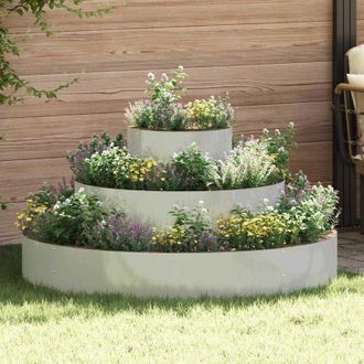 vidaXL Vidaxl - Garden Planter Silver 120 x 120 x 20 cm Galvanised steel