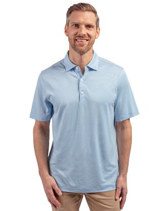 Cutter & Buck Forge Eco Double Stripe Stretch Recycled Mens Polo