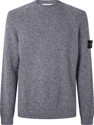 Stone Island Fancy Yarn With Mouliné Wool Crew Neck