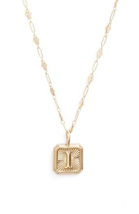 Miranda Frye Harlow Initial Pendant Necklace in Gold - I at Nordstrom