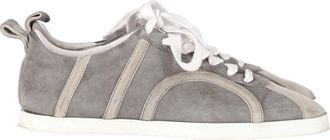 Toteme Lace-Up Sneakers in Grey Suede