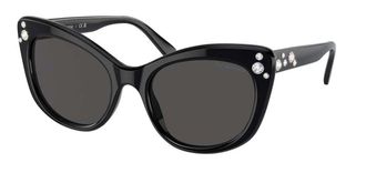 Swarovski SK6020 100187 Womens Sunglasses Black Size 55