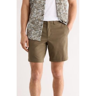 14th & Union Wallin Stretch Twill Chino Shorts in Olive Tundra at Nordstrom Rack, Size 34