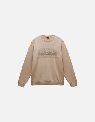 Napapijri Mens Napapijri S-Albula Crew Sweat - Tan - Size: 38