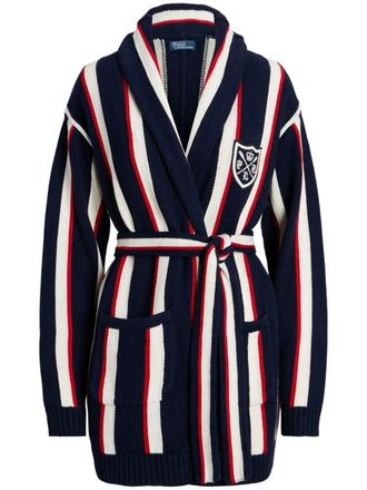 Polo Ralph Lauren Cardigan a righe - Blu