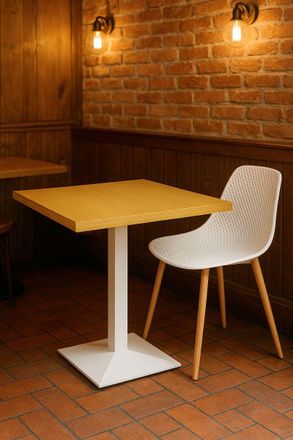 Regalos Miguel Regalos Miguel - Mesas Auxiliares - Mesa Kuat White 70 Cm - Madera Clara