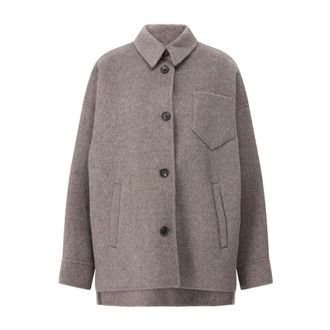 Arma Jassen, Dames, Bruin, L, Wol, Dominica Korte Jas Wolmix