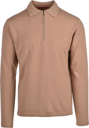 Daniele Fiesoli Refined Knit Polo Shirt With Modern Zipper And Soft Texture