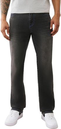 True Religion Ricky Big T NF Straight Jeans in Hype Vibe Black Wash at Nordstrom, Size 33