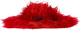 Prada Pre-owned Accessories, female, Red, Size: ONE SIZE Pre-owned Vintage Wool Hat
