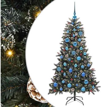 vidaXL &Aacute;rbol De Navidad Artificial Verde 150 Cm Pvc, Pl&aacute;stico Y Acero Vidaxl