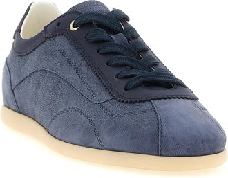 Brunello Cucinelli Nubuck Leather Sneaker - Navy
