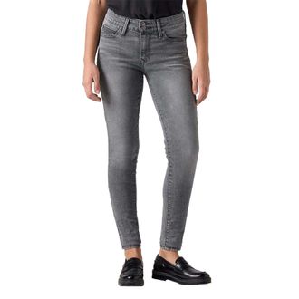 Levi's Dames/Dames 711 Dubbele Knoop Skinny Jeans (Lichtgrijs)